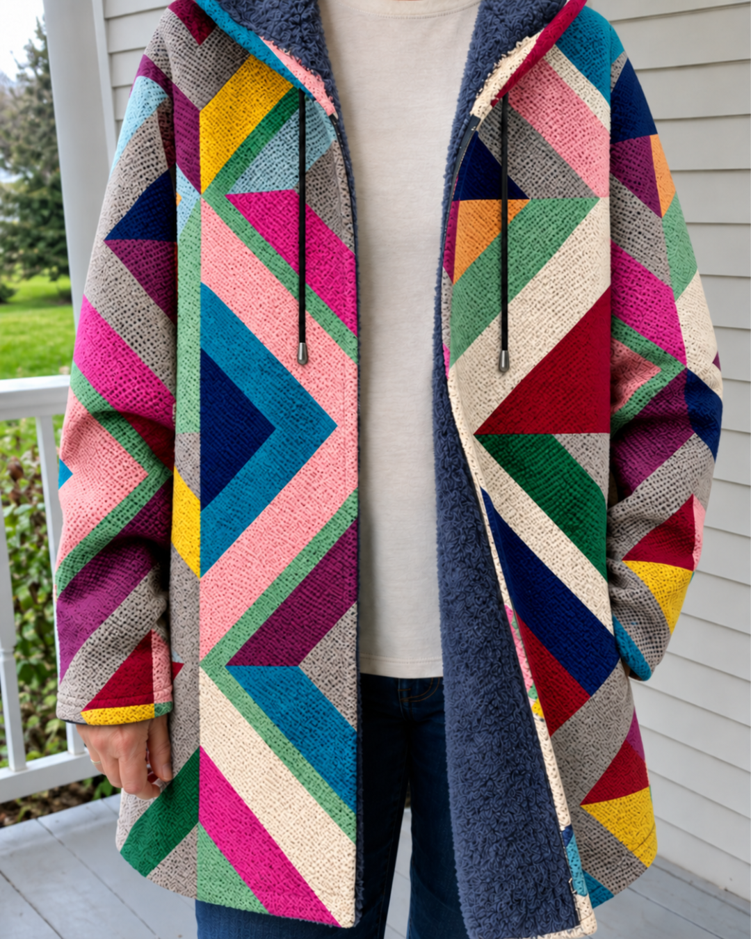 Fabio | Cappotto bohémien dal design artistico